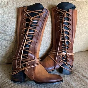 Freebird Tall Lace Up Boot